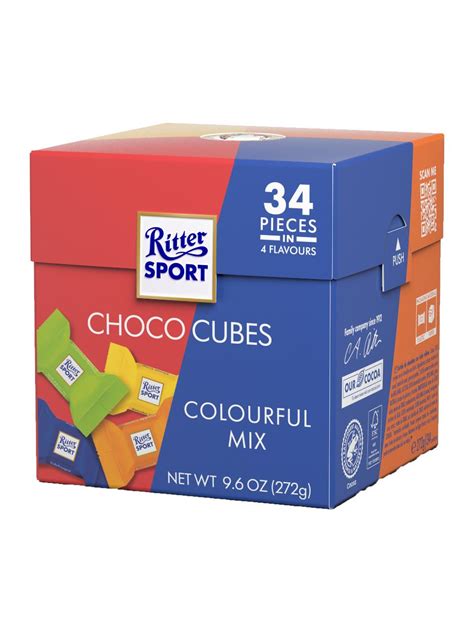 Ritter Sport Choco Cubes Box 巧克力块 272g 法兰克福机场网上购物