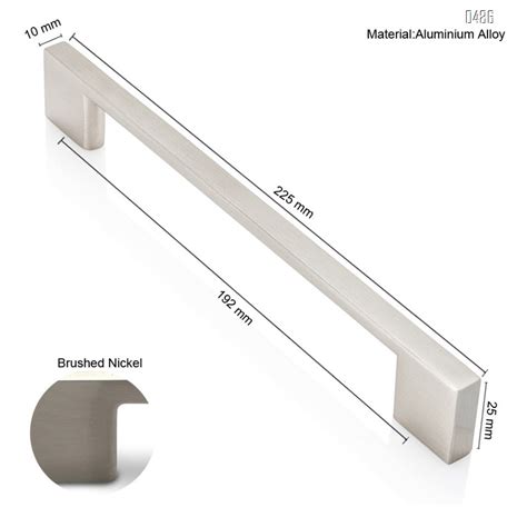 10 handles in a coordinating design and finish with two mounting holes can also be applied in cabinet drawers. Brushed Nickel Cabinet Handles, 8.75 Inch Screw Spacing ...