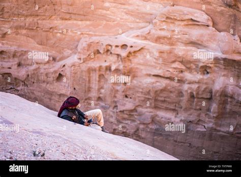 Local People In The Petra Jordan Stock Photo Alamy