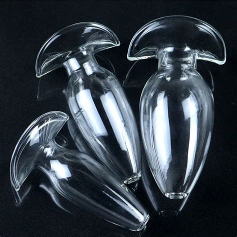 Hollow Glass Big Anal Plug Vaginal Anal Dilator Huge Butt Plug Masturbation Glass Dildo Anal