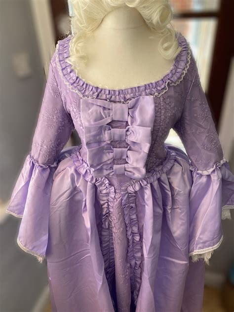 Purple Georgian Costume Georgian Dress Marie Antoinette Etsy Australia