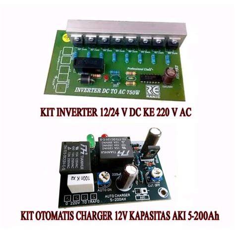Jual Kit Inverter Dc 12 V Ke Ac 220 V Dan Kit Cas Aki Otomatis Di Lapak
