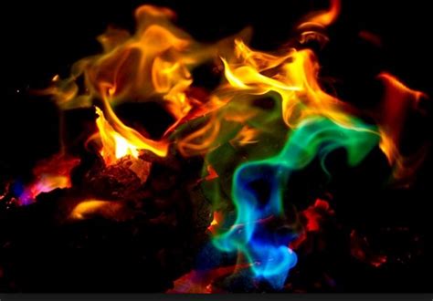 Gorgeous Colored Campfire Flames Gotta Go Do It Yourself