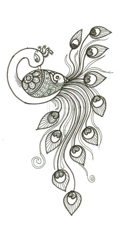 A Peacock Peacock Drawing Drawings Peacock Art