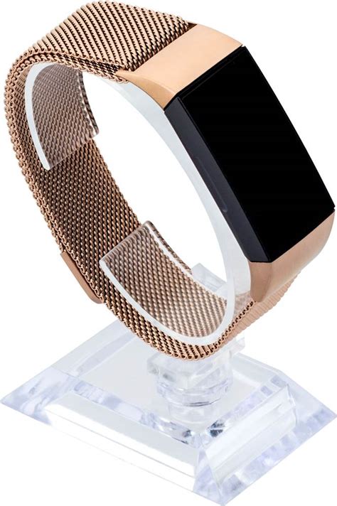 Best Buy Withit Stainless Steel Mesh Band For Fitbit Charge 3 And