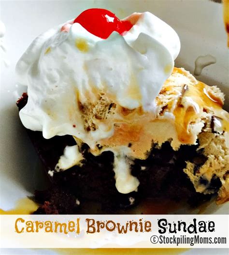 Caramel Brownie Sundae
