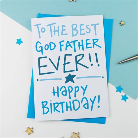 Godfather Birthday Card By A Is For Alphabet In 2022 Birthday Cards