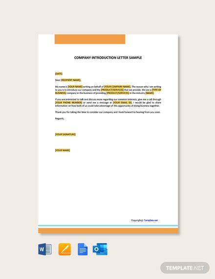 Maybe you would like to learn more about one of these? FREE Company Introduction Letter Sample Template - Word ...