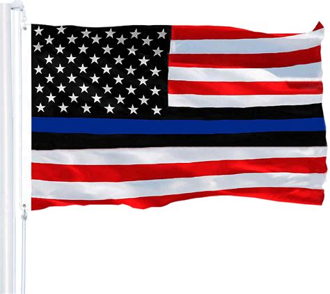 G128 Police Blue Lives Matter Flag 150d Quality Polyester 3x5 Ft