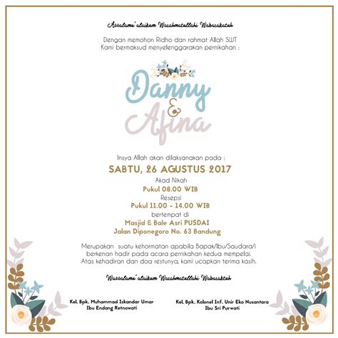 Kata Kata Undangan Pernikahan Online Islami - Web Undangan