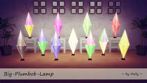 Sims 4 Ccs The Best Big Plumbob Lamp By Melly