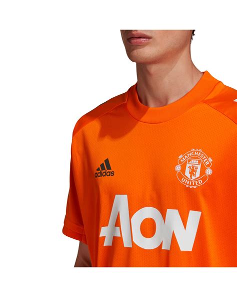 Camiseta De Training Manchester United 20202021 Naranja