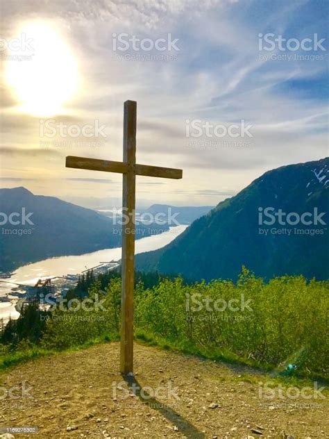 On A Hill Far Away Stood A Old Rugged Cross Stock Photo Download