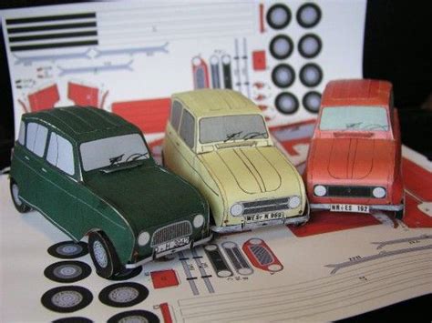 Dann sehen sie sich die auswahl an bastelanleitungen und basteltipps, die wir im folgenden für sie zusammengetragen haben. Renault 4 | Maquette papier, Papier