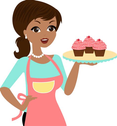 Oven Clipart Mom Baking Cake Oven Mom Baking Cake Transparent FREE For