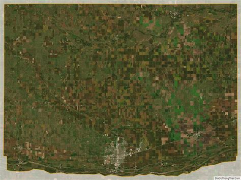 Satellite Map Of Buffalo County Nebraska Nebraska