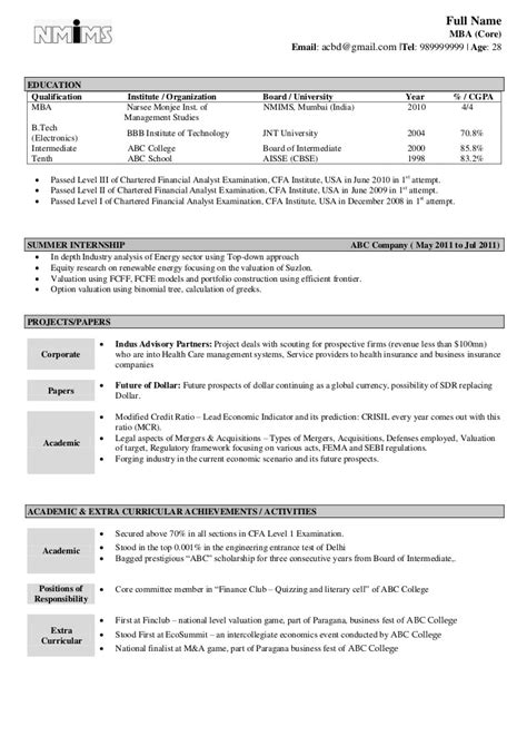 When prospective employers review such resumes. Sample Resume Fresher