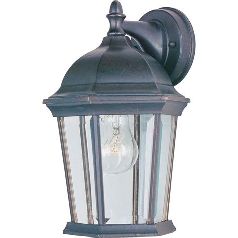 What are the shipping options for white outdoor wall lighting? Maxim Lighting Builder Cast 1-Light Empire Bronze Outdoor ...