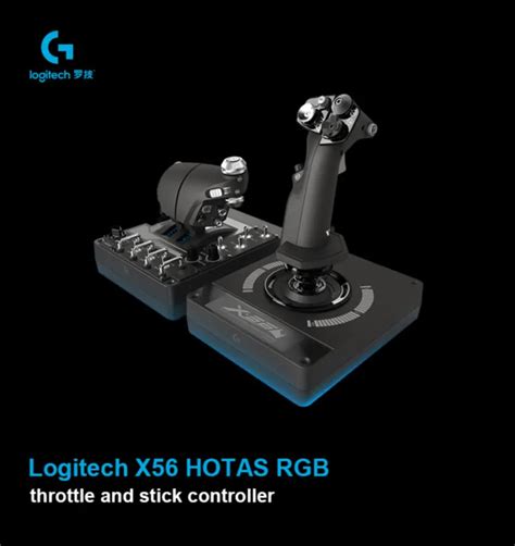 Logitech X56 Hotas Rgb Throttle And Stick Controller Flight Simulator