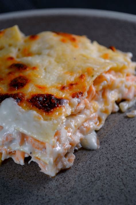Lasagnes au Saumon à la Béchamel et au Parmesan bref pas de