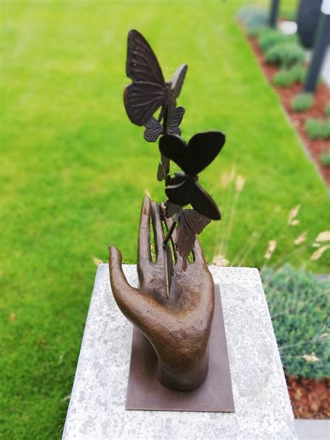 Bronze Sculpture Releasing Butterflies Etsy