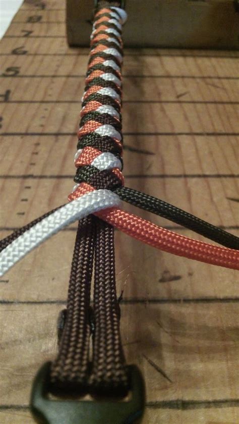 I did an 8 strand round braid tutorial before, this time i just did the same braid around a dowel rod. How To Braid 4 Strands Of Paracord - How to Wiki 89