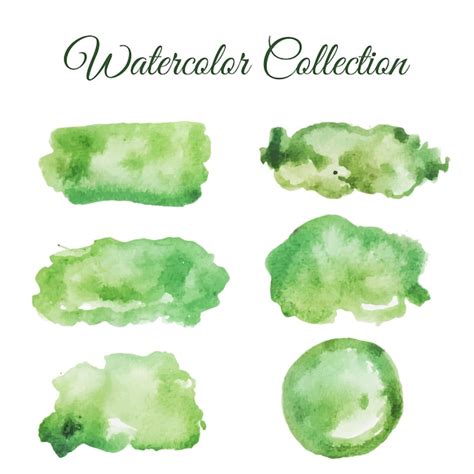 Premium Vector Green Splash Watercolor Illustration
