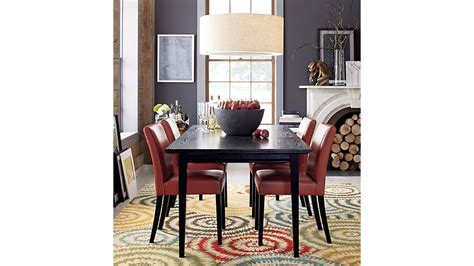 You'll receive email and feed alerts when new items arrive. Lowe Red Leather Dining Chair | Crate and Barrel