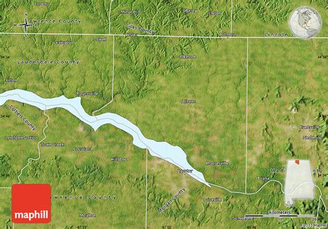 Satellite Map Of Limestone County