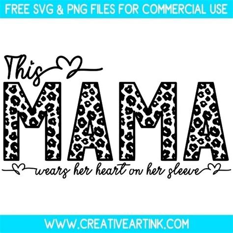 Mama Leopard Print SVG Free SVG Files Creativeartink Com