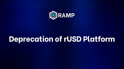 Leverfi Transition — Deprecation Of Rusd Platform By Ramp Defi Ramp