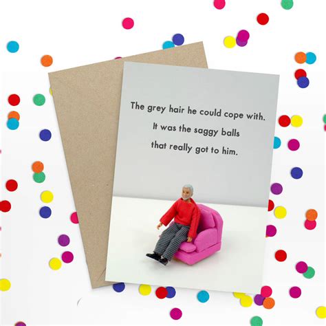 Saggy Balls Funny Card By Bold And Bright
