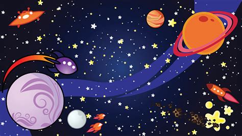 Space Cartoon Background Stock Illustration Download Image Now Istock