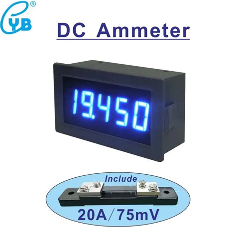 Dc Ampere Meter Dc 20a With Shunt 20a75mv Current Meter Amperemetre