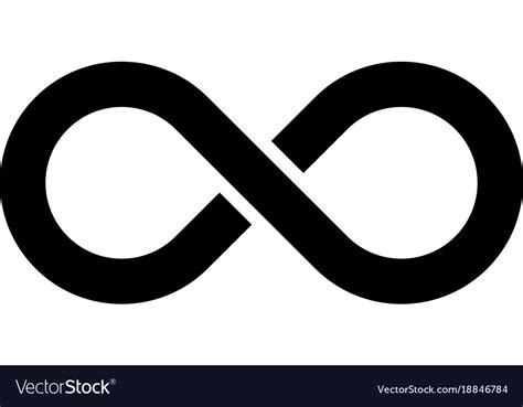 Black Infinity Symbol