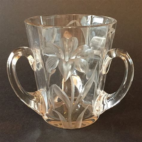 Moser Karlsbad Intaglio Cut Glass Vase C 1900