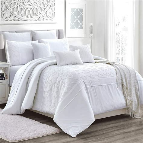 Sapphire Home Luxury 7 Piece Kingcalifornia King Comforter Set With