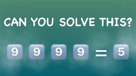 Awaken your passion for mathematics while having fun. Maths Riddles - Cool Math - The Four 9's Math Riddles ...
