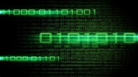 Binary Code The Green Numbers On A Black Background Wallpapers And
