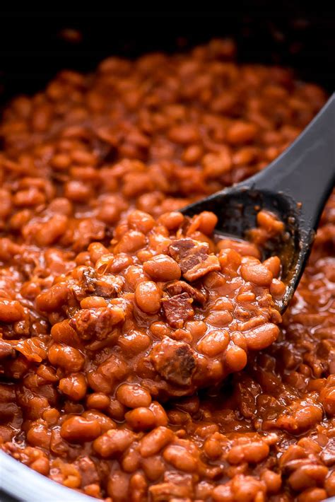 Slow Cooker Baked Beans With Bacon And Hamburger