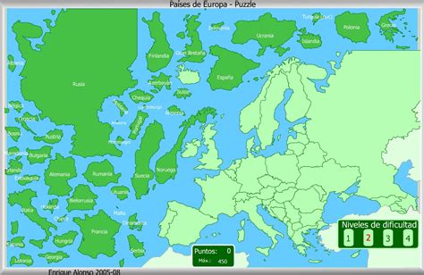 Mapa Interactivo De Europa Países De Europa Puzzle Mapas