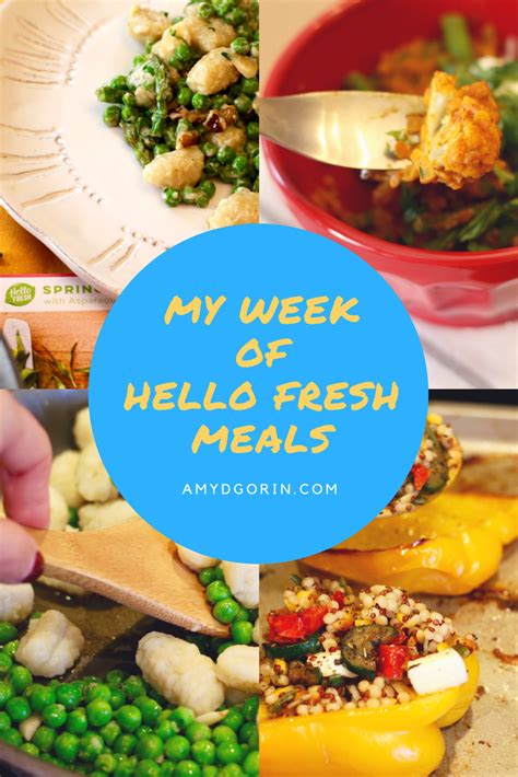 My Week Of Hello Fresh Vegetarian Recipes Hello Fresh Recipes