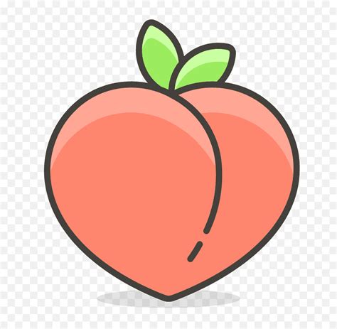 Peach Emoji Vector Transparent Peach Emoji Pngpeaches Png Free
