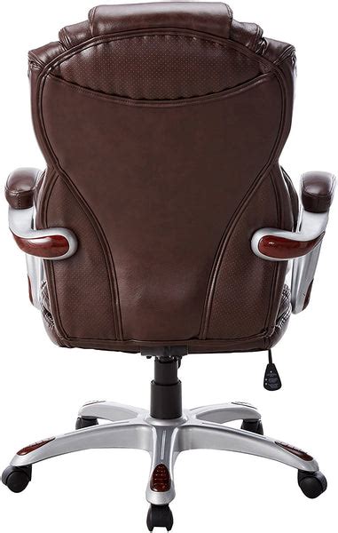 Flash Furniture Go 901 Bn Emb Gg Embroidered High Back Brown Leather E