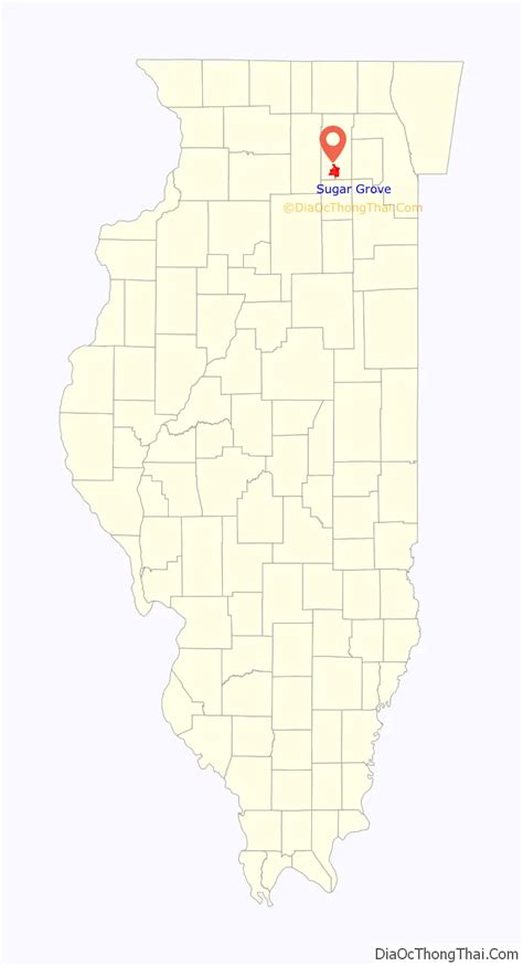 Map Of Sugar Grove Village Illinois