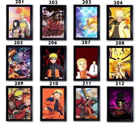 Quadro Poster Naruto Itachi Uchiha Kakashi Anime Cod 162 No Elo7