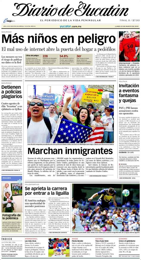 Los mejores tableros de diario de yucatán. Periódico Diario de Yucatán (México). Periódicos de México ...