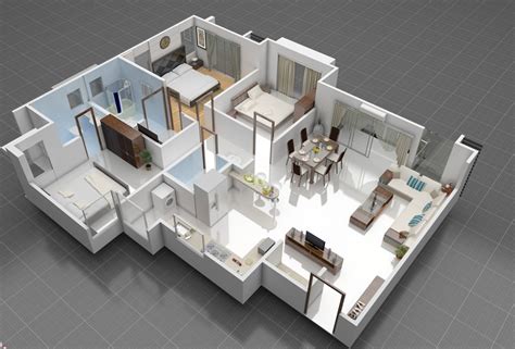 House design visualization is automatically built once you switch from 2d to 3d view. 3D Front Elevation.com: 3D Interior of House Plan