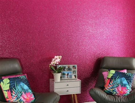Buy Arthouse Sequin Sparkle Hot Pink 900903 Wallpaper From £2350
