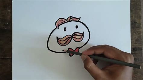How To Draw Pringles Guy Easy Youtube